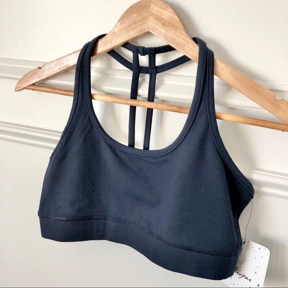 Whisper Navy Sports Bra - NEW! - Picture 2 of 4